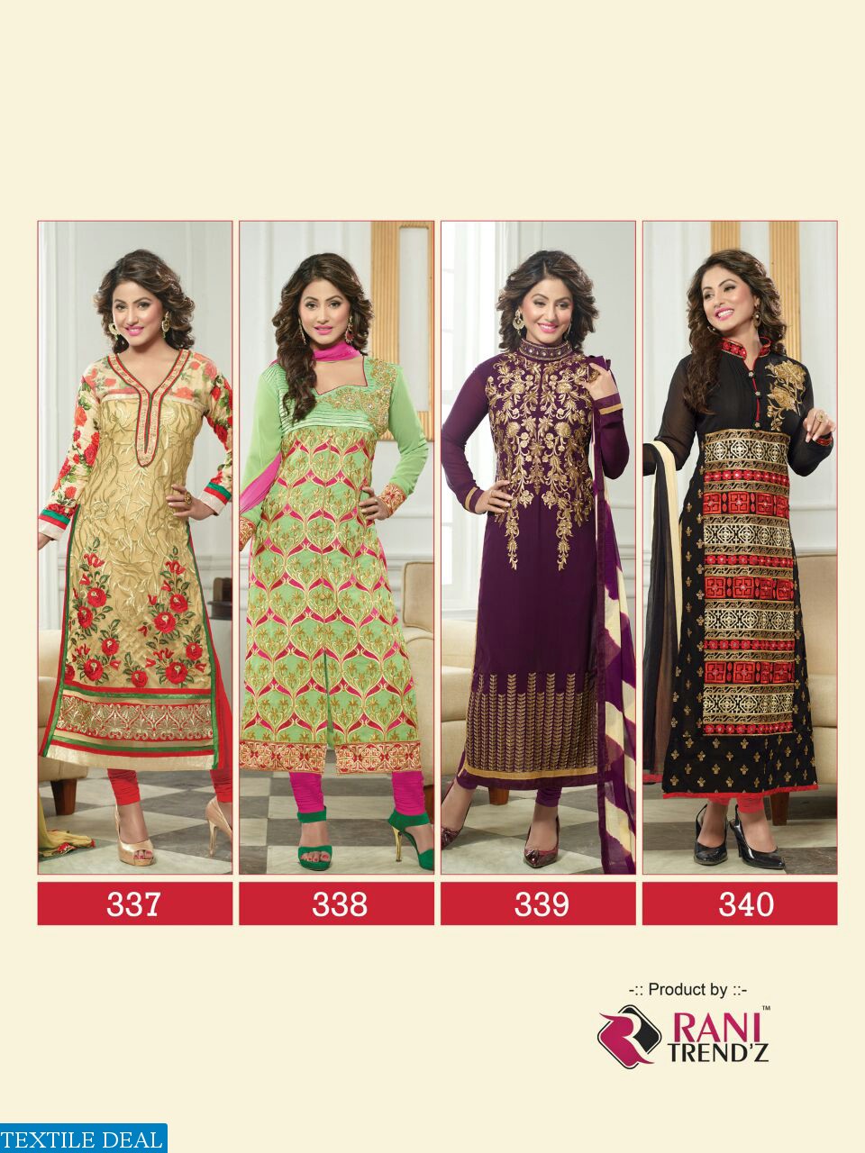 kohinoor vol-2 Faux Georgette Embroidered heena khan collection